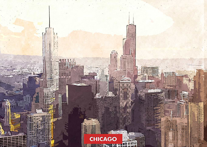Chicago City Skyline
