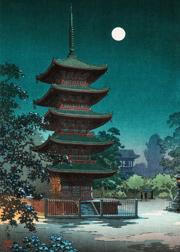 Japanese night scene