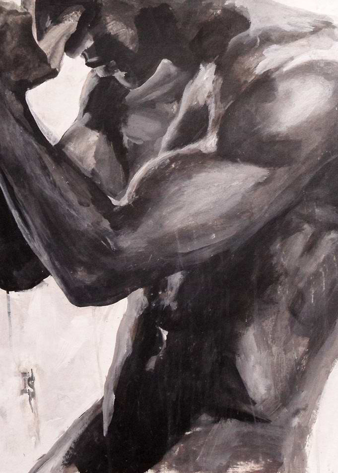 Naked man graphics