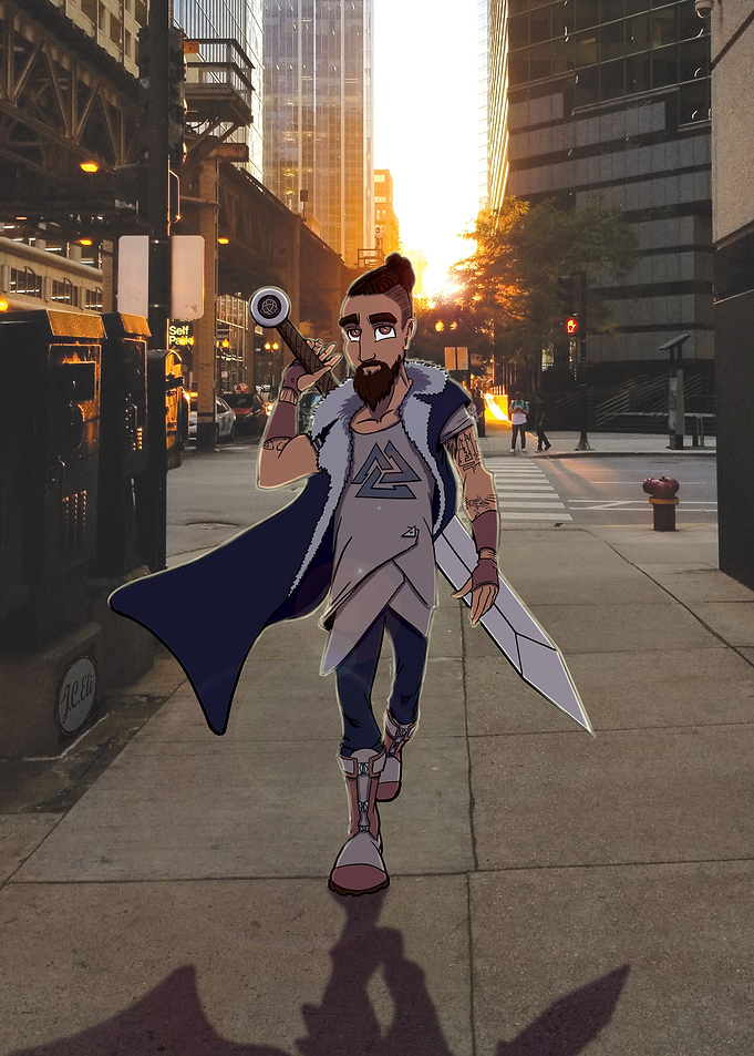 Viking in the city