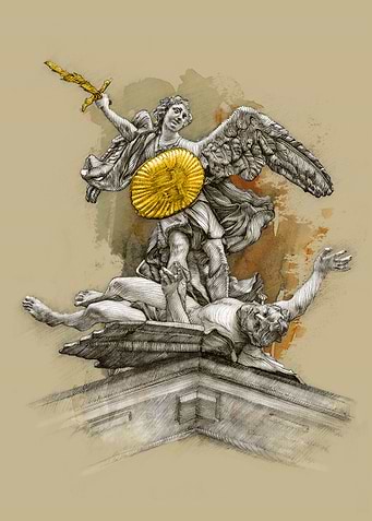 St Michael kill the Satan
