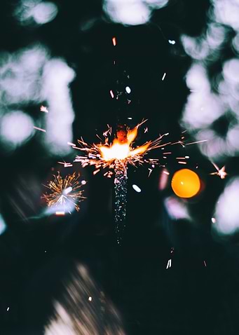 Lightened sparkler