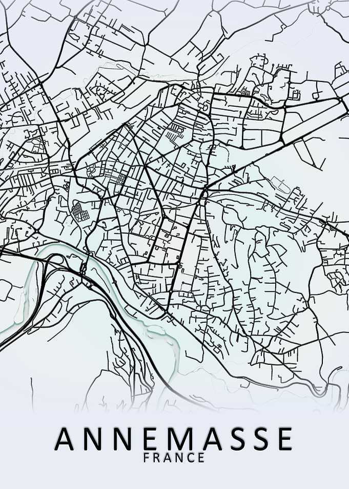 Annemasse France City Map
