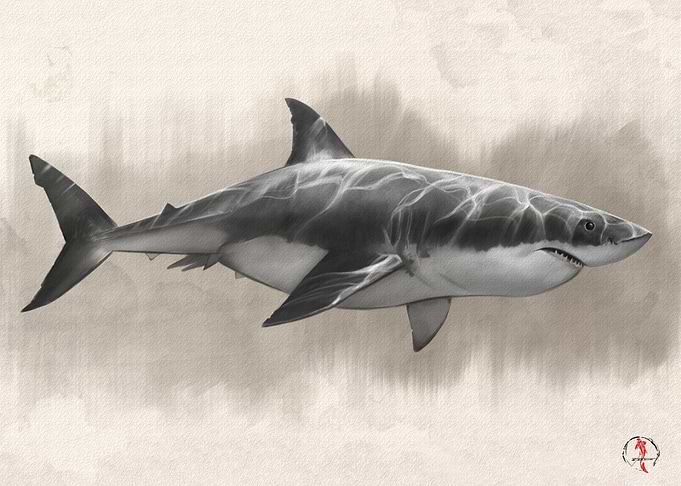 Great White Shark Drawing