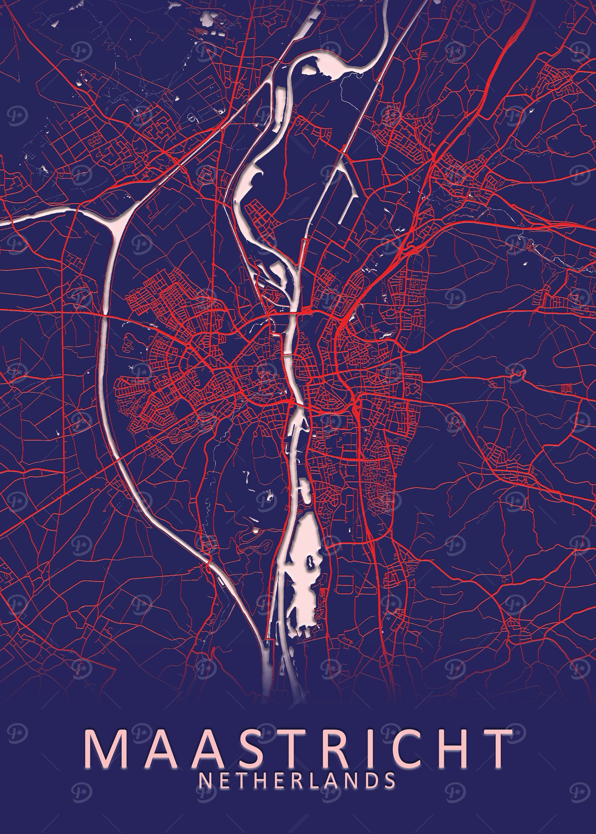 Maastricht Netherlands Map