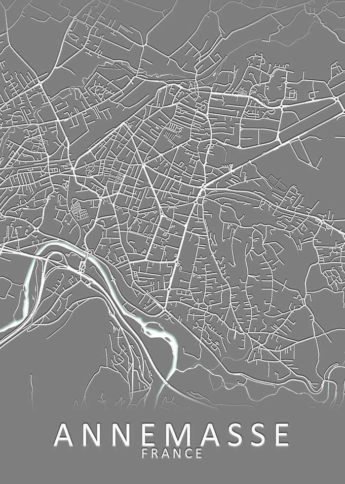 Annemasse France City Map