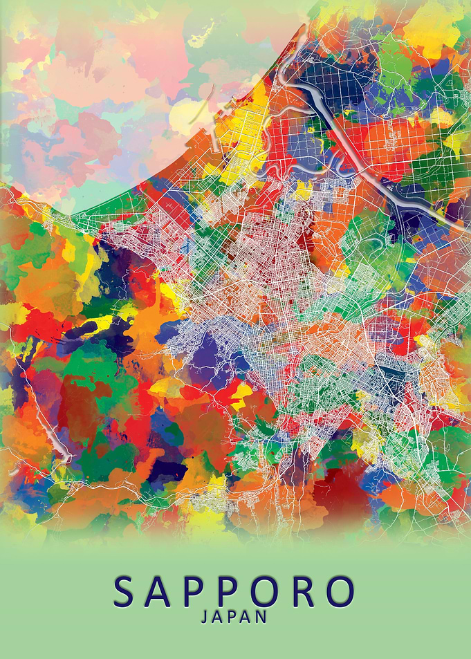 Sapporo Japan City Map
