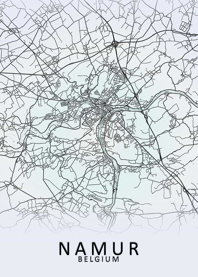 Namur Belgium City Map
