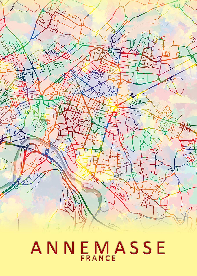 Annemasse France City Map