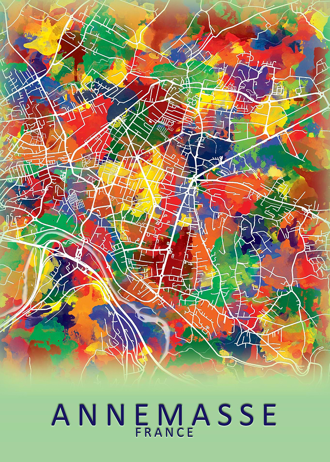 Annemasse France City Map