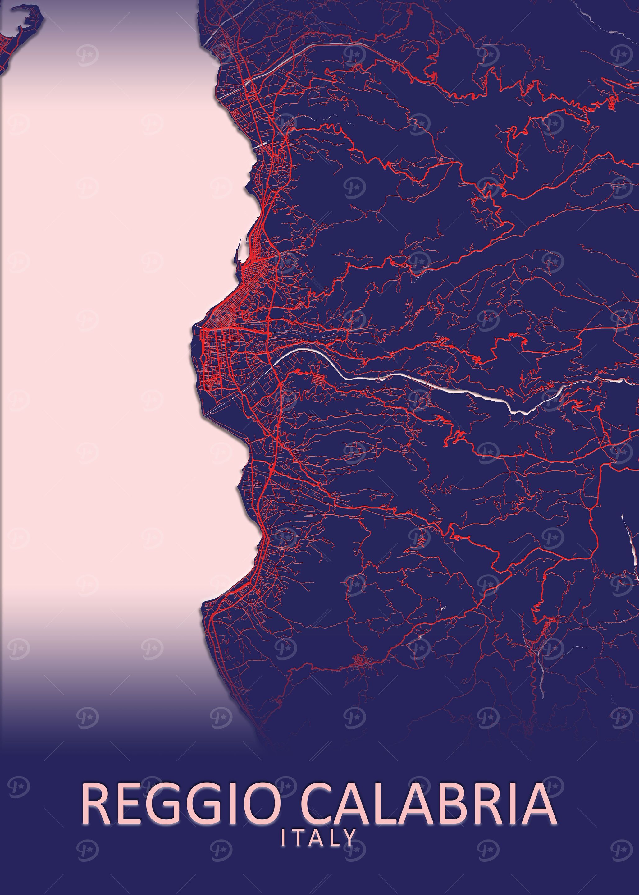 Reggio Calabria Italy Map
