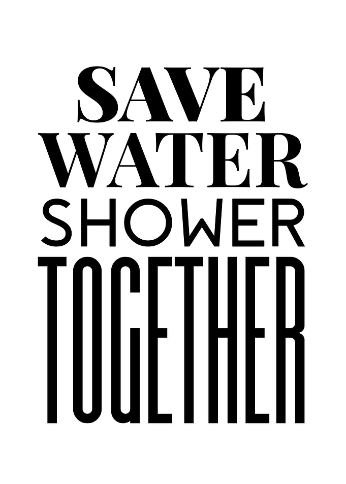 Save Water Shower Together