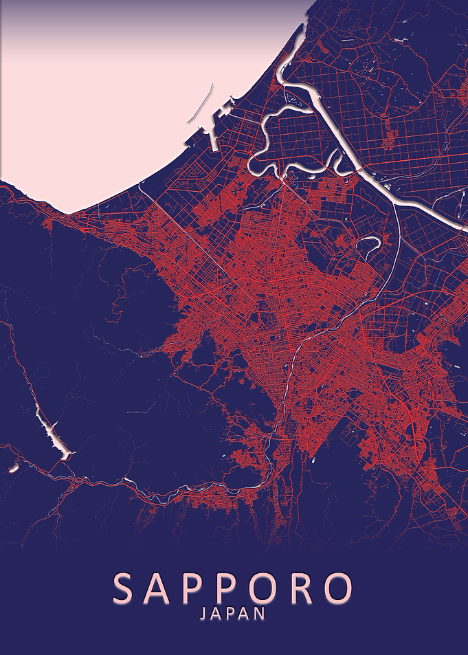 Sapporo Japan City Map