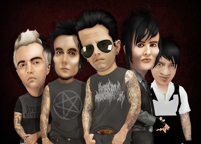 Urban Band Caricature