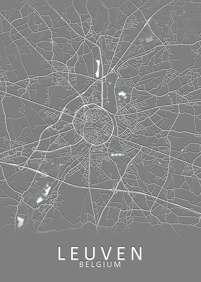 Leuven Belgium City Map