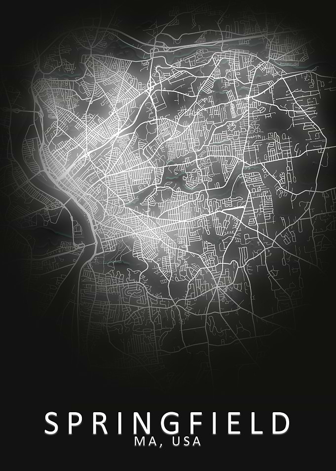 Springfield MA USA Map