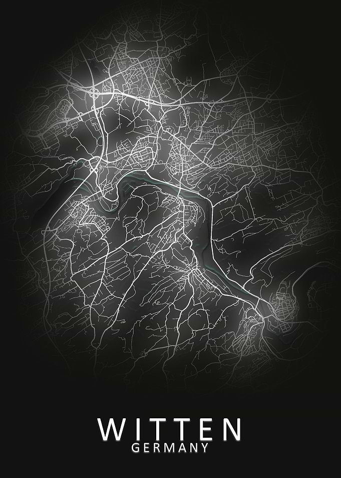 Witten Germany City Map