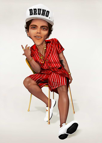 Funky Singer Caricature