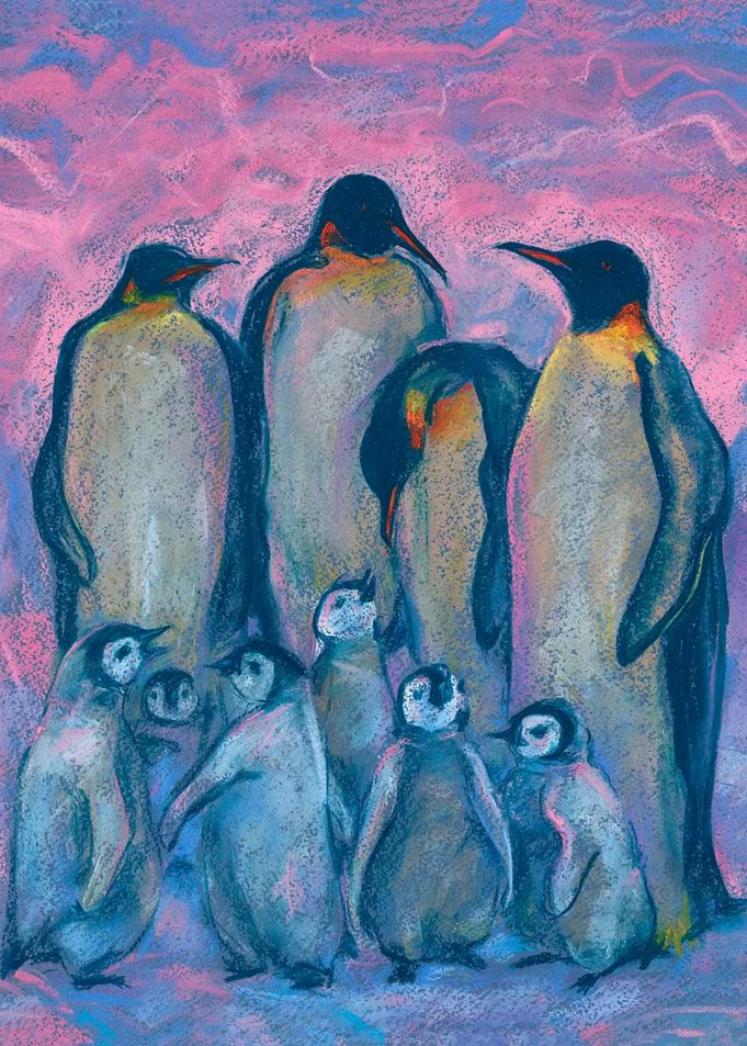Emperor Penguins Family