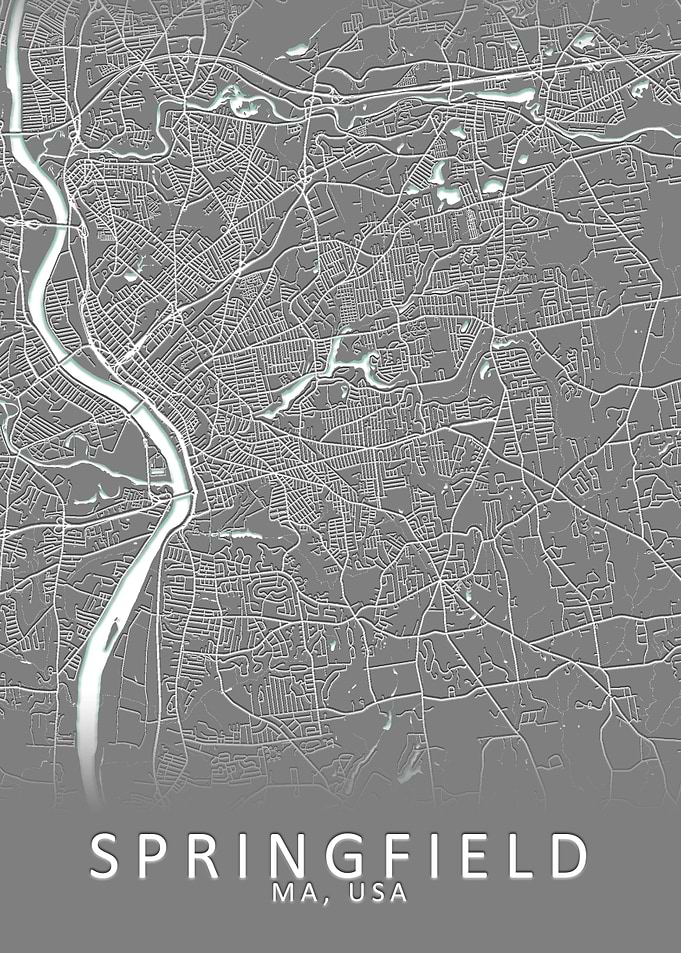 Springfield MA USA Map