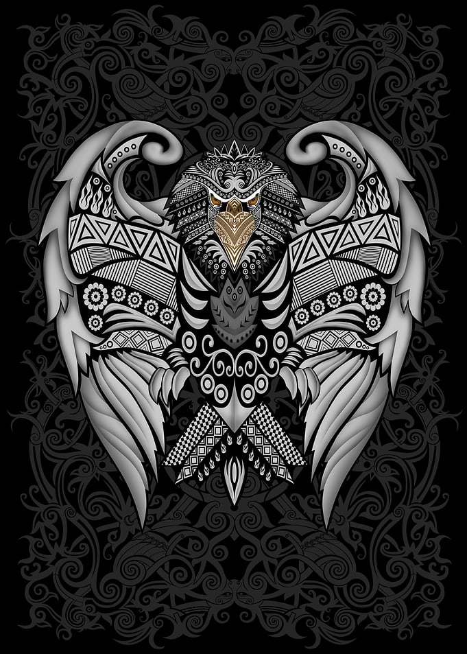 Aztec Eagle Pattern