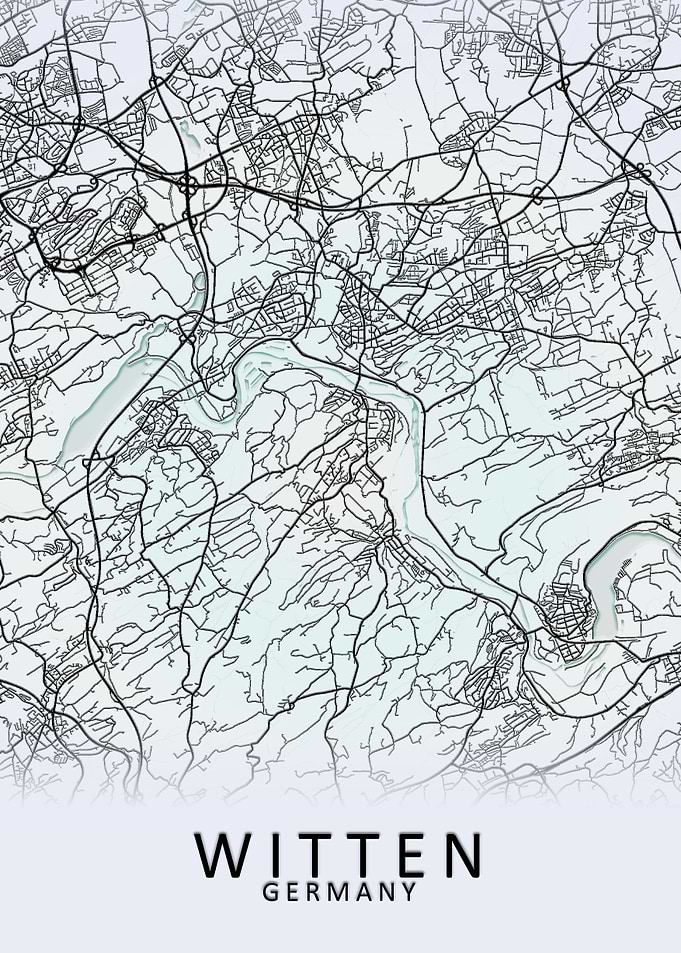 Witten Germany City Map