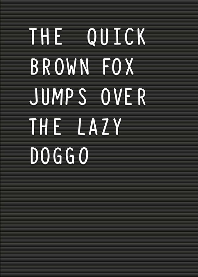 Letterboard Quick Fox