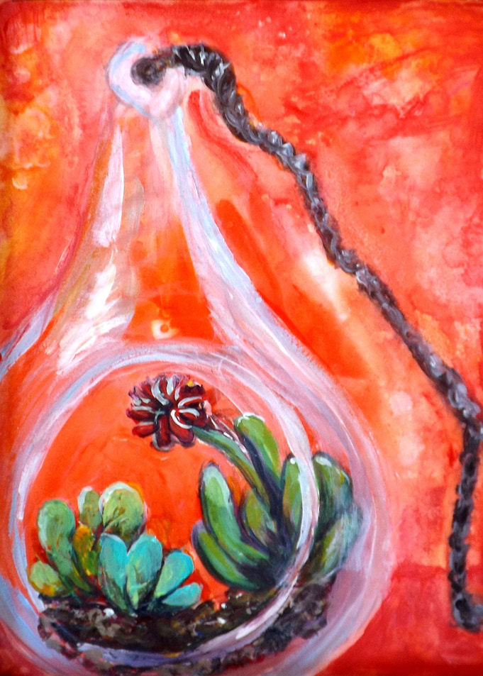 Succulents in Glass