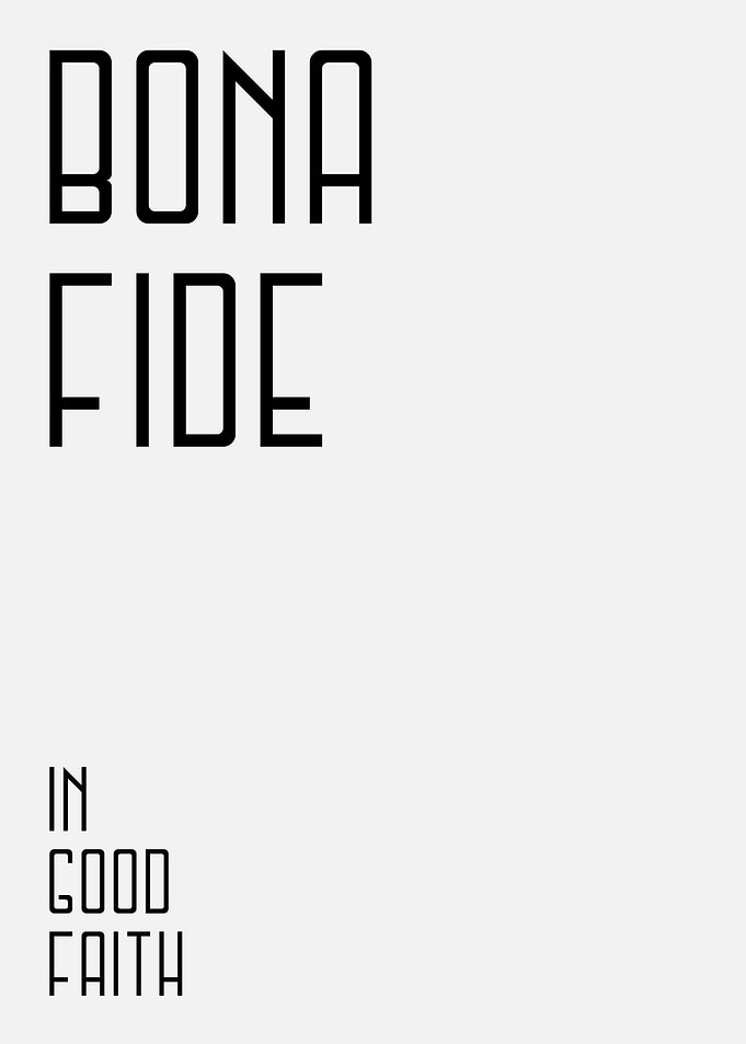 In Good Faith