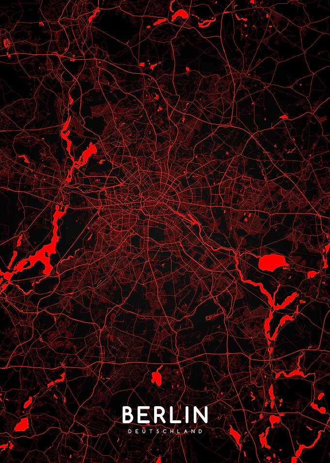 Berlin map red