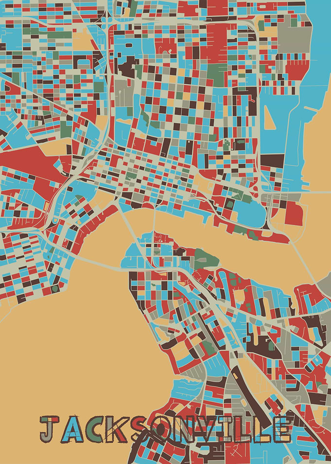 jacksonville map retro 2