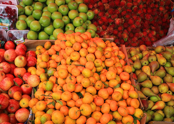 Colorful Fruit in a Market