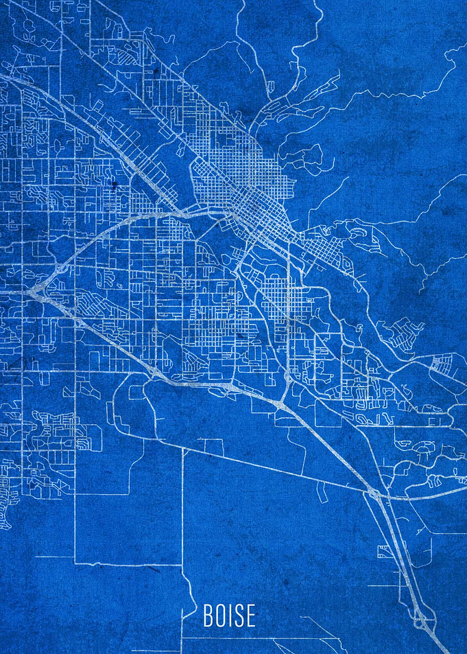 Boise City Street Map