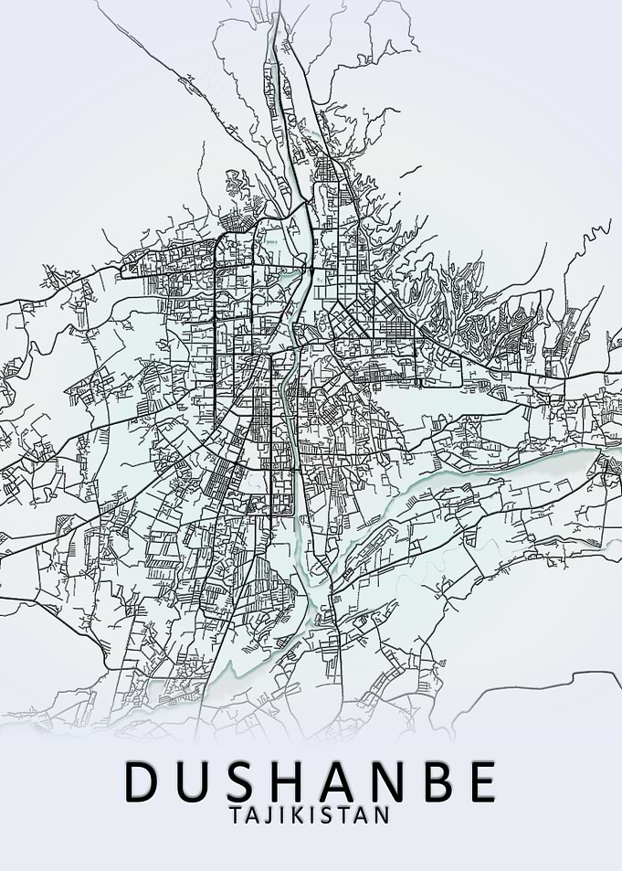 Dushanbe Tajikistan Map