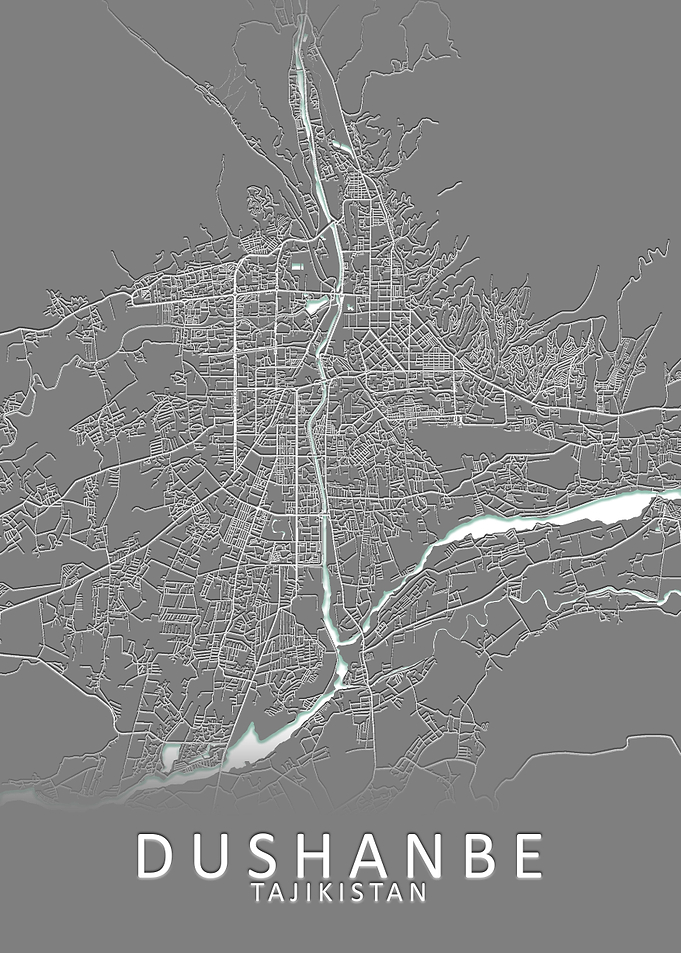 Dushanbe Tajikistan Map