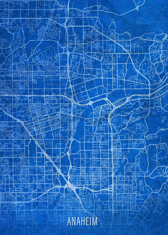 Anaheim City Street Map