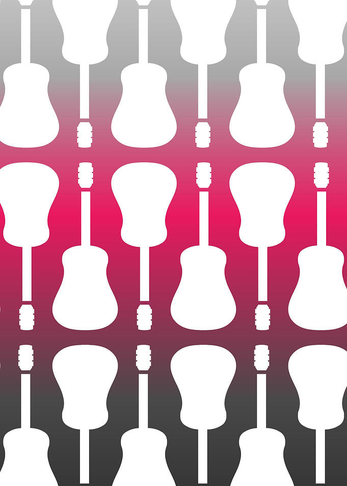 Pink guitars