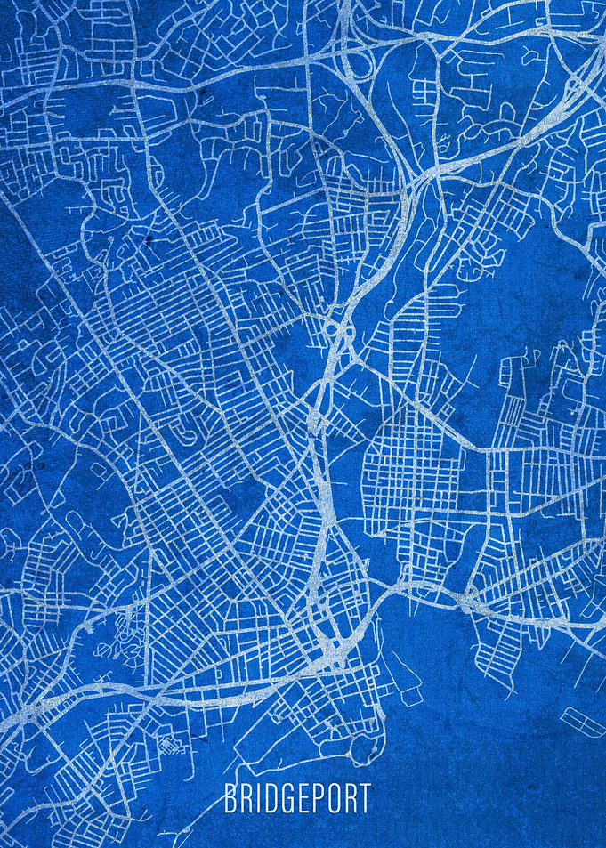Bridgeport City Street Map