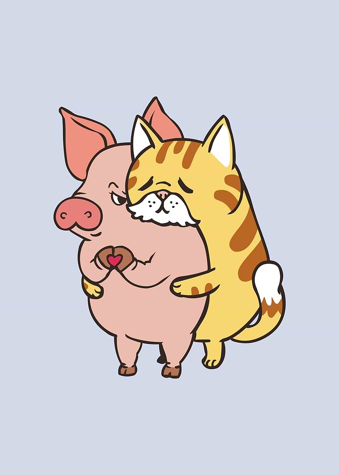 Friend Not Food Cat