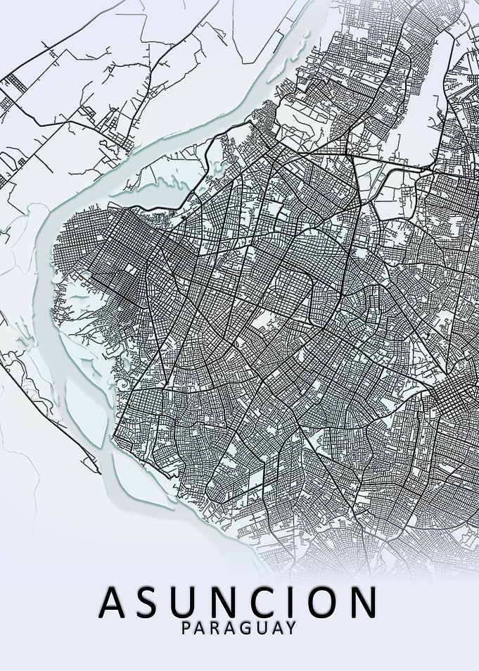 Asuncion Paraguay City Map