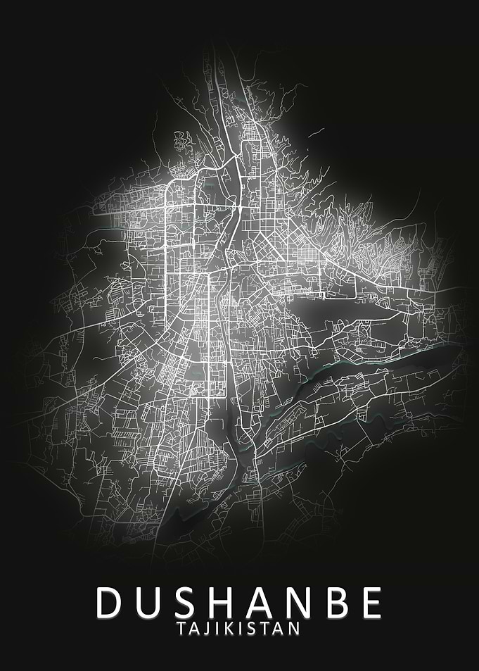 Dushanbe Tajikistan Map