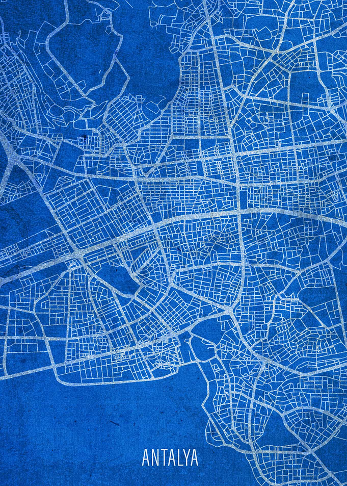 Antalya City Street Map
