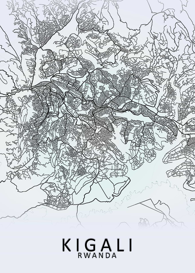 Kigali Rwanda City Map