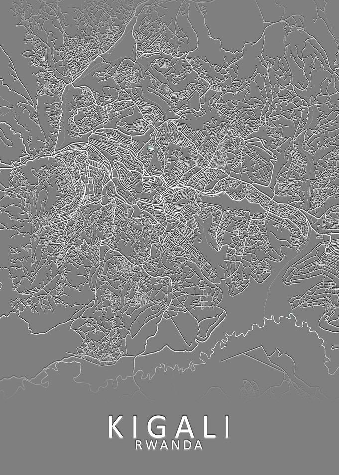Kigali Rwanda City Map