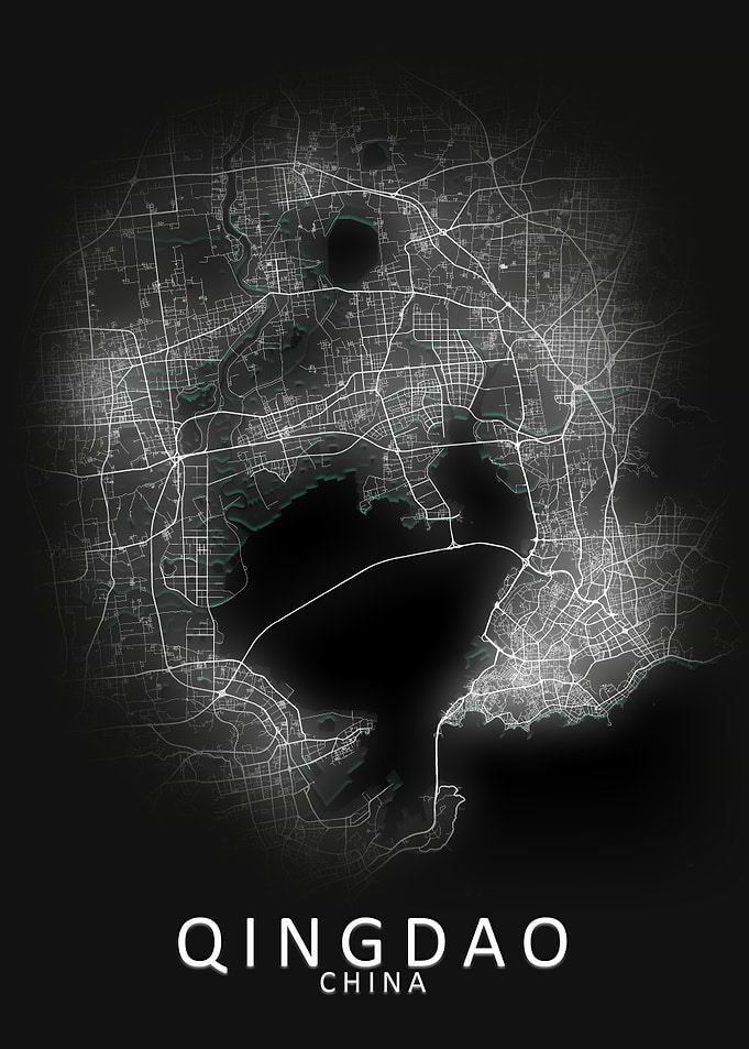 Qingdao China City Map