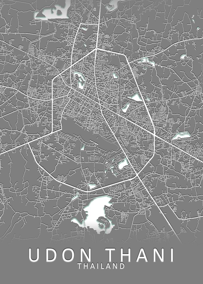 Udon Thani Thailand Map