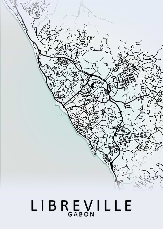 Libreville Gabon City Map