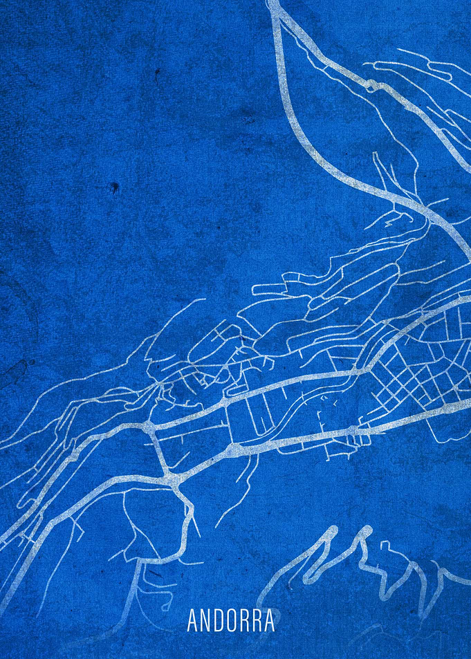 Andorra City Street Map