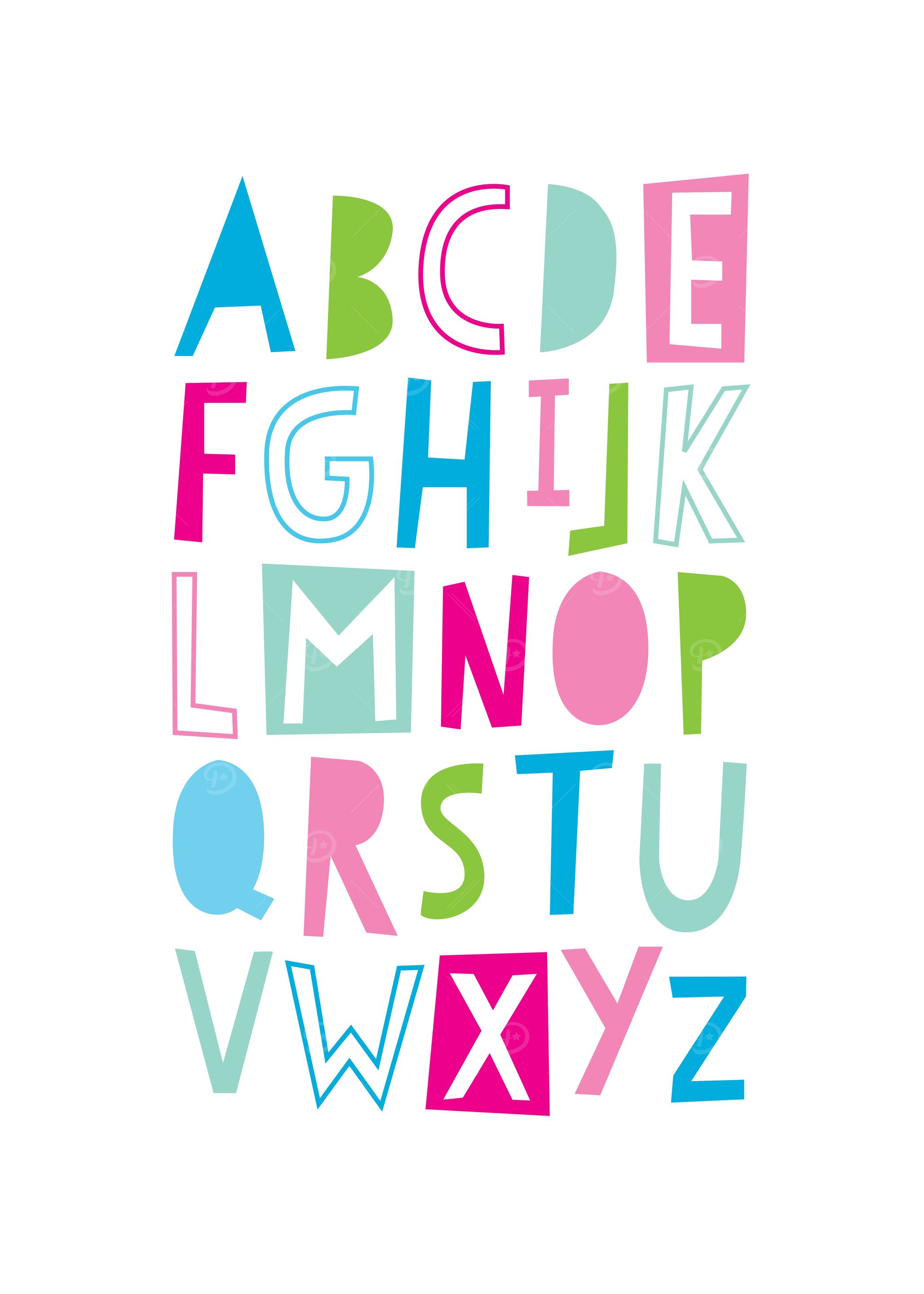 ALPHABET trendy type GIRL