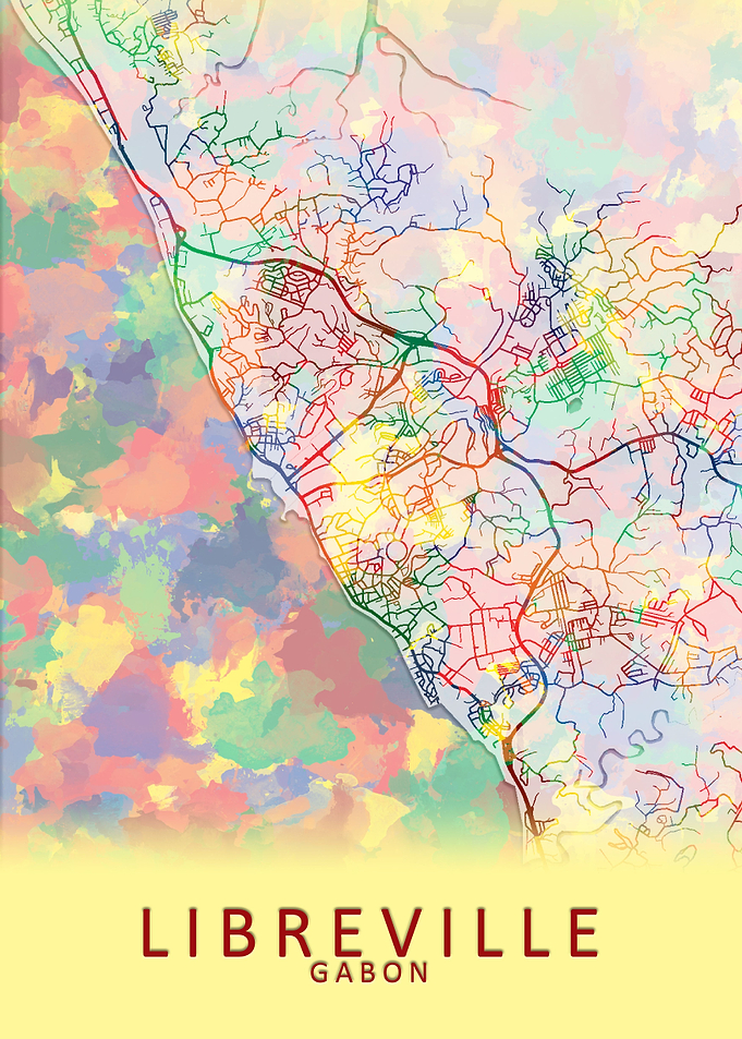 Libreville Gabon City Map